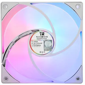 Thermalright TL-C12W-S V3 X3 120mm White High Airflow Case Fan Kit, Triple Pack PWM Cooling Fans with Optimized Airflow Performance