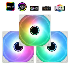 Thermalright TL-C12W-S V3 X3 120mm White High Airflow Case Fan Kit, Triple Pack PWM Cooling Fans with Optimized Airflow Performance