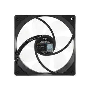 Thermalright TL-E12B-S V3 ARGB Case Fan Black, 120mm PWM Cooling Fan, 2000 RPM Maximum Speed, 72.37 CFM High Airflow Performance, Addressable RGB Lighting, PC Cooling Fan