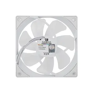 Thermalright TL-E12W-S V3 ARGB Case Fan White, 120mm PWM Cooling Fan, 2000 RPM Maximum Speed, 72.37 CFM High Airflow Performance, Addressable RGB Lighting, PC Cooling Fan