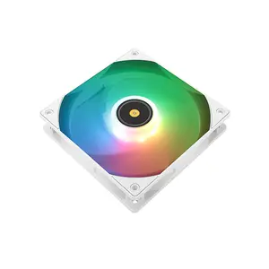 Thermalright TL-E12W-S V3 ARGB Case Fan White, 120mm PWM Cooling Fan, 2000 RPM Maximum Speed, 72.37 CFM High Airflow Performance, Addressable RGB Lighting, PC Cooling Fan