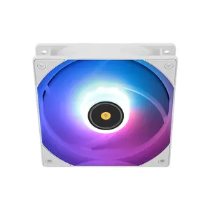 Thermalright TL-E12W-S V3 ARGB Case Fan White, 120mm PWM Cooling Fan, 2000 RPM Maximum Speed, 72.37 CFM High Airflow Performance, Addressable RGB Lighting, PC Cooling Fan