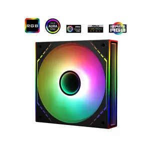Thermalright TL-M12-S ARGB Case Fan Black, 120mm PWM Cooling Fan, 1500 RPM Maximum Speed, 47.6 CFM Airflow Performance, Addressable RGB Lighting, High-Efficiency PC Cooling Fan
