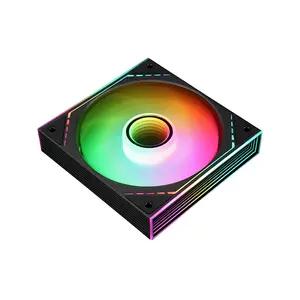 Thermalright TL-M12-S ARGB Case Fan Black, 120mm PWM Cooling Fan, 1500 RPM Maximum Speed, 47.6 CFM Airflow Performance, Addressable RGB Lighting, High-Efficiency PC Cooling Fan