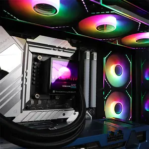 Thermalright TL-M12-S ARGB Case Fan Black, 120mm PWM Cooling Fan, 1500 RPM Maximum Speed, 47.6 CFM Airflow Performance, Addressable RGB Lighting, High-Efficiency PC Cooling Fan