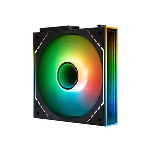 Thermalright TL-M12Q-S ARGB Case Fan Kit Black, Triple 120mm PWM Cooling Fans, 1500 RPM Maximum Speed, 48.58 CFM Airflow Performance, Addressable RGB Lighting, PC Cooling Fan Pack