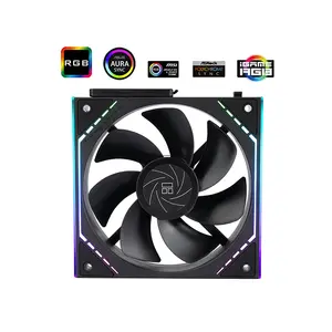 Thermalright TL-M12QR-S ARGB Case Fan Kit, 3×120mm Fans, 1500 RPM, 47.6 CFM Airflow, PWM, Reverse Blade, Black