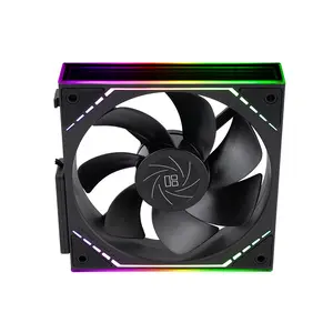 Thermalright TL-M12QR-S ARGB Case Fan Kit, 3×120mm Fans, 1500 RPM, 47.6 CFM Airflow, PWM, Reverse Blade, Black