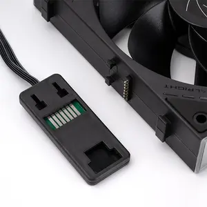 Thermalright TL-M12QR-S ARGB Case Fan Kit, 3×120mm Fans, 1500 RPM, 47.6 CFM Airflow, PWM, Reverse Blade, Black