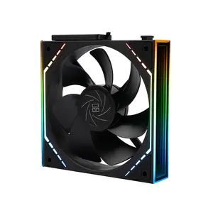 Thermalright TL-M12QR-S ARGB Case Fan Kit, 3×120mm Fans, 1500 RPM, 47.6 CFM Airflow, PWM, Reverse Blade, Black