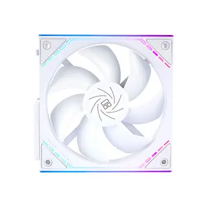 Thermalright TL-M12QRW-S ARGB Case Fan Kit, 3×120mm Fans, 1500 RPM, 47.6 CFM Airflow, PWM, Reverse Blade, White