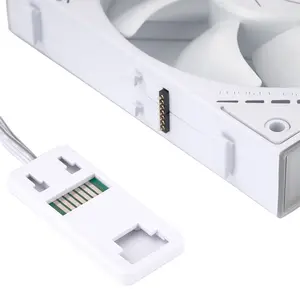 Thermalright TL-M12QRW-S ARGB Case Fan Kit, 3×120mm Fans, 1500 RPM, 47.6 CFM Airflow, PWM, Reverse Blade, White