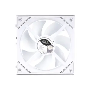 Thermalright TL-M12QW-S ARGB Case Fan Kit White, Triple 120mm PWM Cooling Fans, 2000 RPM Maximum Speed, 68.9 CFM High Airflow Performance, Addressable RGB Lighting, PC Cooling Fan Pack