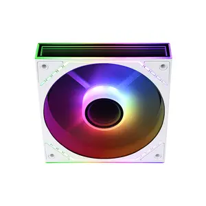 Thermalright TL-M12RW-S ARGB Case Fan White, 120mm PWM Cooling Fan, 1500 RPM Maximum Speed, 34.43 CFM Airflow Performance, Addressable RGB Lighting, PC Cooling Fan