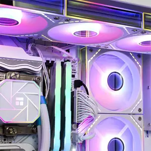 Thermalright TL-M12W-S 120mm White PWM Case Fan, High Airflow Cooling Design, Optimized Blade Structure, Low Noise Performance, PC Case and Radiator Cooling Fan