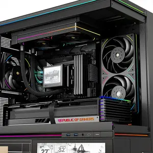 Thermalright TL-UB24 ARGB Case Fan Black, 240mm Dual-Fan Frame Design, Dual 120mm PWM Fans, 2150 RPM Maximum Speed, Integrated Addressable RGB Lighting, High-Airflow Cooling Solution