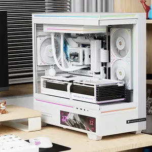 Thermalright TL-UB24W ARGB Case Fan White, 240mm Dual-Fan Frame Design, Dual 120mm PWM Fans, 2150 RPM Maximum Speed, Integrated Addressable RGB Lighting, High-Airflow Cooling Solution