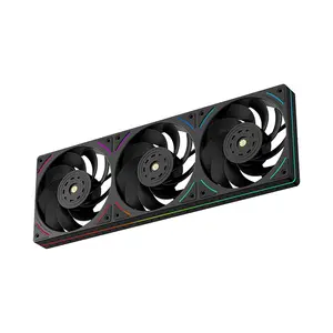 Thermalright TL-UB36 R ARGB Case Fan Black, 360mm Single-Frame Design, Triple 120mm PWM Fans, 2150 RPM Maximum Speed, Integrated Addressable RGB Lighting, High-Airflow Cooling Solution