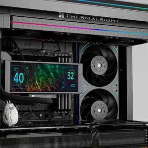 Thermalright TL-UB36 R ARGB Case Fan Black, 360mm Single-Frame Design, Triple 120mm PWM Fans, 2150 RPM Maximum Speed, Integrated Addressable RGB Lighting, High-Airflow Cooling Solution