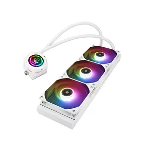 Thermalright Core Vision 360 LCD ARGB CPU Liquid Cooler, 360mm Radiator, Triple 120mm ARGB PWM Fans, Integrated LCD Display, High-Performance All-In-One Liquid Cooling Solution