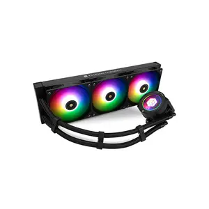 Thermalright Core Vision 360 LCD ARGB CPU Liquid Cooler, 360mm Radiator, Triple 120mm ARGB PWM Fans, Integrated LCD Display, High-Performance All-In-One Liquid Cooling Solution