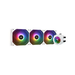 Thermalright Core Vision 360 LCD ARGB CPU Liquid Cooler, 360mm Radiator, Triple 120mm ARGB PWM Fans, Integrated LCD Display, High-Performance All-In-One Liquid Cooling Solution