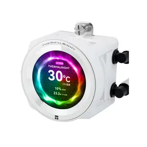 Thermalright Core Vision 360 LCD ARGB CPU Liquid Cooler, 360mm Radiator, Triple 120mm ARGB PWM Fans, Integrated LCD Display, High-Performance All-In-One Liquid Cooling Solution