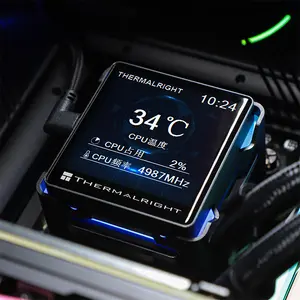 Thermalright TR 360 ELITE VISION LCD ARGB 360 LCD ARGB CPU Liquid Cooler, 360mm Radiator, Triple 120mm ARGB Fans, IPS LCD Screen