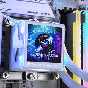 Thermalright TR 360 ELITE VISION LCD ARGB 360 LCD ARGB CPU Liquid Cooler, 360mm Radiator, Triple 120mm ARGB Fans, IPS LCD Screen