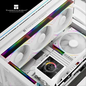 Thermalright TR 360 PEERLESS VISION 360 ARGB CPU Liquid Cooler, 360mm Radiator, Triple 120mm ARGB Fans, 3.95-Inch LCD Screen