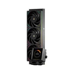 Thermalright TR 360 PEERLESS VISION UB 360 ARGB CPU Liquid Cooler, 360mm Radiator, Triple 120mm ARGB Fans, 3.95-Inch LCD Screen
