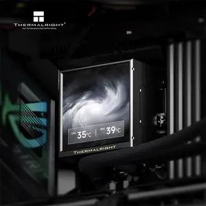 Thermalright TR 360 PEERLESS VISION UB 360 ARGB CPU Liquid Cooler, 360mm Radiator, Triple 120mm ARGB Fans, 3.95-Inch LCD Screen
