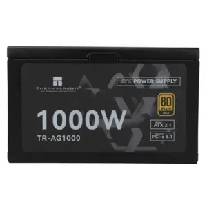 Thermalright TR-AG1000 1000W Power Supply, 80 Plus Gold Certified Efficiency, Fully Modular Cable Design, ATX 3.1 and PCIe 5.1 Ready High-Efficiency Gaming and Workstation PSU