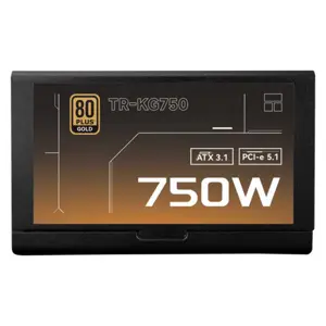 Thermalright TR-KG750 750W Power Supply, 80 Plus Gold Certified Efficiency, Fully Modular Cable Design, ATX 3.1 and PCIe 5.1 Ready Performance Gaming PSU