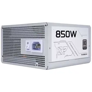 Thermalright TR-SP850-W 850W White Power Supply, 80 Plus Platinum Certified Efficiency, Fully Modular Sleeved Cable Design, ATX 3.1 and PCIe 5.1 Ready Gaming PSU