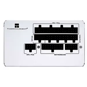 Thermalright TR-SP850-W 850W White Power Supply, 80 Plus Platinum Certified Efficiency, Fully Modular Sleeved Cable Design, ATX 3.1 and PCIe 5.1 Ready Gaming PSU