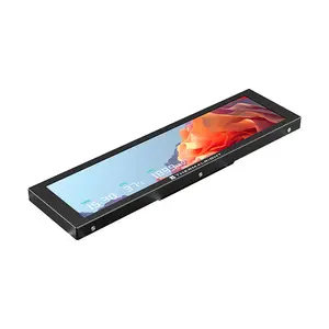 Thermalright Trofeo Vision LCD Display Black, 9.16-Inch IPS Screen, 1920×480 Resolution, USB Type-C Connectivity, Ultra-Wide System Monitoring and PC Case Display Panel