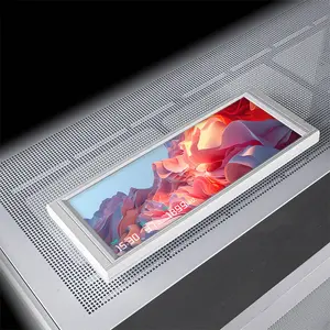 Thermalright Trofeo Vision LCD Display White, 9.16-Inch IPS Screen, 1920×480 Resolution, USB Type-C Connectivity, Ultra-Wide System Monitoring and PC Case Display Panel