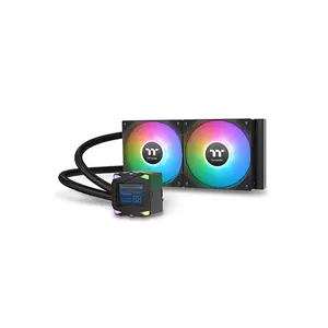 Thermaltake LA240-S ARGB 240mm AIO Liquid Cooler with 2.4 Inch Segment LCD, Dual Fan High Performance CPU Cooling System