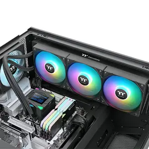 Thermaltake LA360-S ARGB 360mm AIO Liquid Cooler with 2.4 Inch Segment LCD, Triple Fan High Performance CPU Cooling System