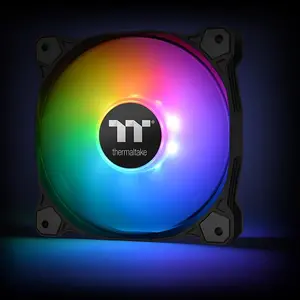 Thermaltake Pure 12 Black ARGB 120mm Cooling Fan TT Premium Edition, Triple Fan Pack, Addressable RGB Lighting Effects, High-Airflow PC Cooling Solution