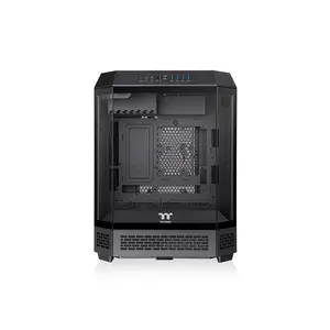 Thermaltake The Tower 600 Vertical Gaming Case Black Edition, Panoramic Tempered Glass Design, High-Airflow Vertical Chassis, Premium Showcase Gaming PC Case