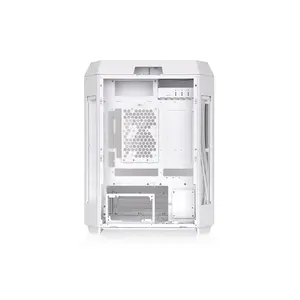 Thermaltake The Tower 600 Vertical Gaming Case White Edition, Panoramic Tempered Glass Design, High-Airflow Vertical Chassis, Premium Showcase Gaming PC Case