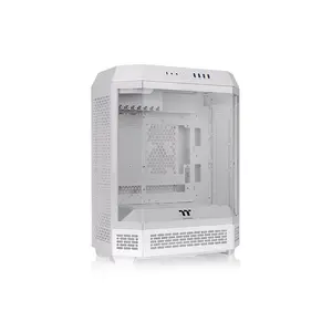 Thermaltake The Tower 600 Vertical Gaming Case White Edition, Panoramic Tempered Glass Design, High-Airflow Vertical Chassis, Premium Showcase Gaming PC Case