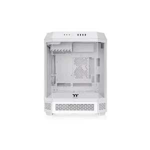 Thermaltake The Tower 600 Vertical Gaming Case White Edition, Panoramic Tempered Glass Design, High-Airflow Vertical Chassis, Premium Showcase Gaming PC Case