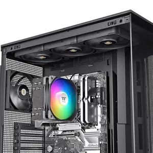 Thermaltake UX400 ARGB CPU Air Cooler Black Edition, Tower Heatsink Design, Addressable RGB Lighting Effects, High-Performance CPU Cooling Solution