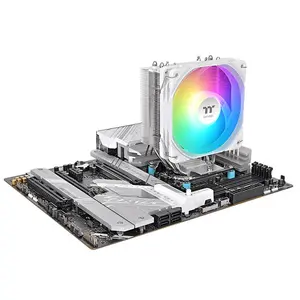 Thermaltake UX400 ARGB CPU Air Cooler White Edition, Tower Heatsink Design, Addressable RGB Lighting Effects, High-Performance CPU Cooling Solution