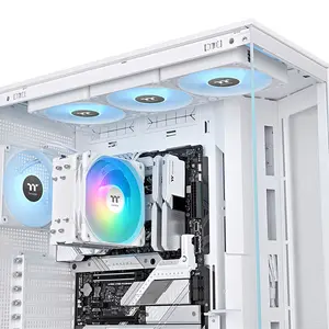 Thermaltake UX400 ARGB CPU Air Cooler White Edition, Tower Heatsink Design, Addressable RGB Lighting Effects, High-Performance CPU Cooling Solution