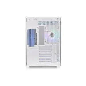 Thermaltake View 380 TG ARGB Gaming Case White Edition, Panoramic Tempered Glass Chassis, ARGB Fan Equipped Design, Showcase Gaming PC Case