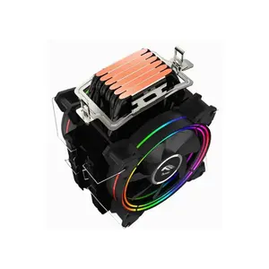 Thunder Cyclone CPU Air Cooler, Dual Tower Heatsink Design, 6 Copper Heatpipes, Dual 120mm ARGB Cooling Fans, High-Performance Air Cooling Solution for Gaming and Workstation Processors